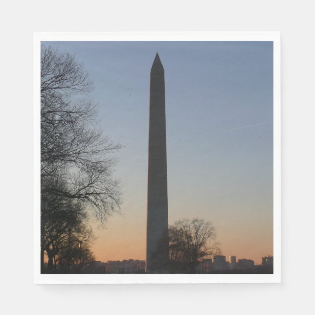 Washington Monument i Sunset Pappersservett (Framsidan)