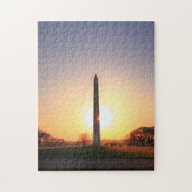 Washington Monument i Sunset Pussel (Vertikal)