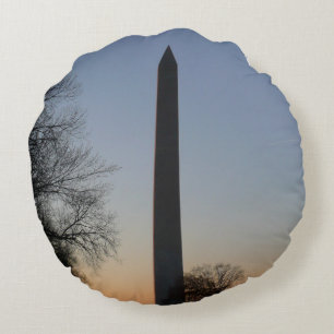 Washington Monument i Sunset Rund Kudde