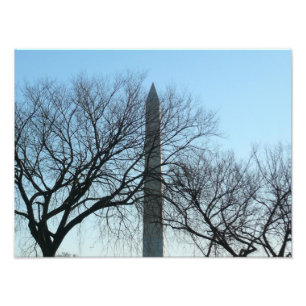 Washington Monument i Winter I liggande Fototryck