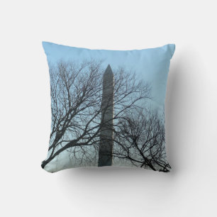 Washington Monument i Winter I liggande Kudde