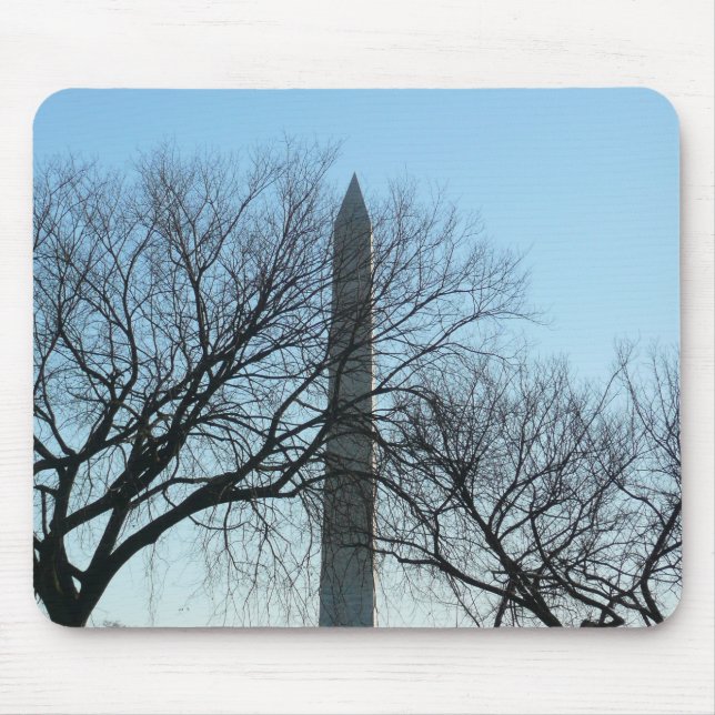 Washington Monument i Winter I liggande Musmatta (Framsidan)