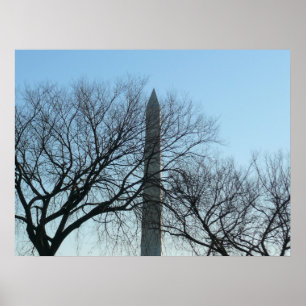 Washington Monument i Winter I liggande Poster