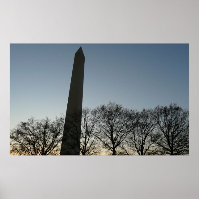Washington Monument i Winter II Landskap Poster (Framsidan)