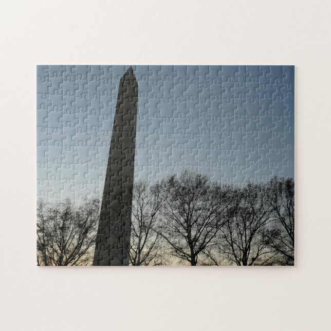 Washington Monument i Winter II Landskap Pussel (Horisontell)