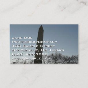 Washington Monument i Winter II Landskap Visitkort