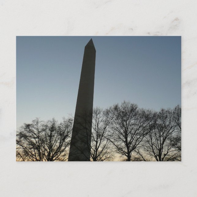 Washington Monument i Winter II Landskap Vykort (Framsida)
