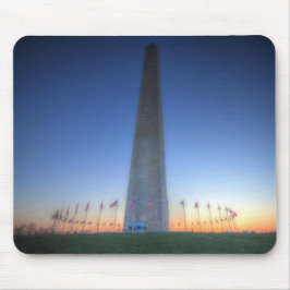 Washington Monument med Orange Sunset Musmatta