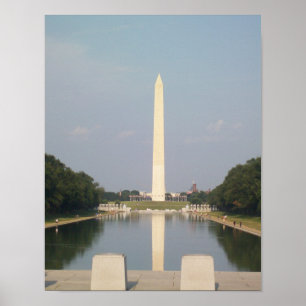 Washington Monument och Reflecting Pool-affisch Poster