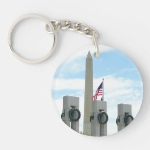 Washington Monument och WWII Memorial i DC