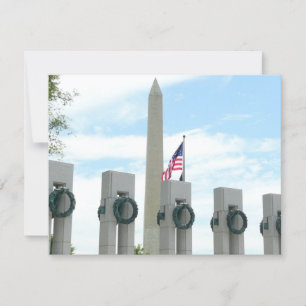 Washington Monument och WWII Memorial i DC