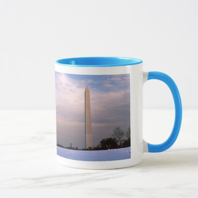 'Washington Monument om vintern' Mugg (Höger)