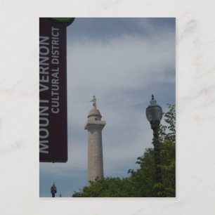Washington Monument på berget Vernon Baltimore Vykort