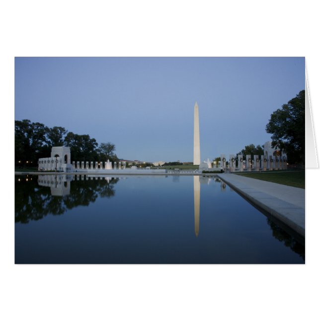Washington Monument, reflekterande Bassäng, Washin OBS Kort (Framsidan Horizontal)