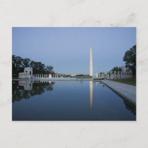 Washington Monument, reflekterande Bassäng, Washin Vykort