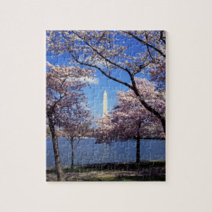 Washington monument till och med körsbärsröda pussel