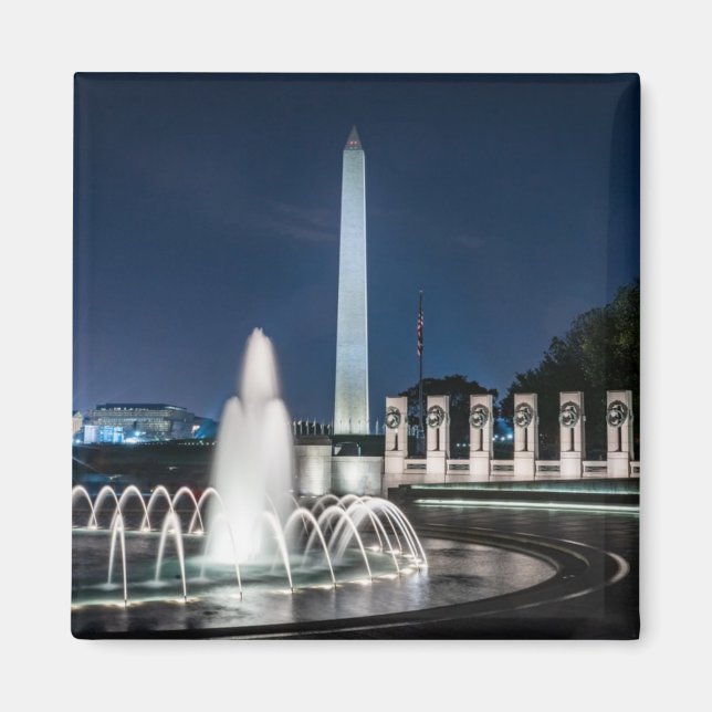 Washington Monument USA George Washington Magnet (Framsidan)