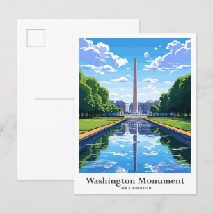 Washington Monument USA Resa Vykort