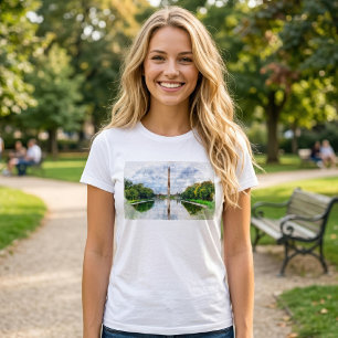 Washington Monument Vattenfärg med Reflex T Shirt