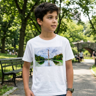 Washington Monument Vattenfärg med Reflex T Shirt