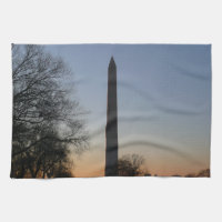 Washington Monument vid solnedgång i DC