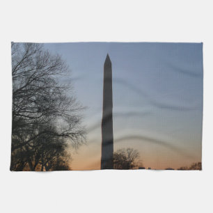Washington Monument vid solnedgång i DC Kökshandduk