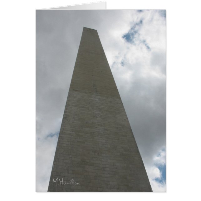 Washington Monument, Washington D.C. Hälsningskort (Framsidan)