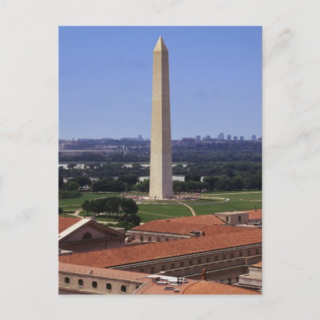 Washington Monument, Washington DC Vykort (Framsida)