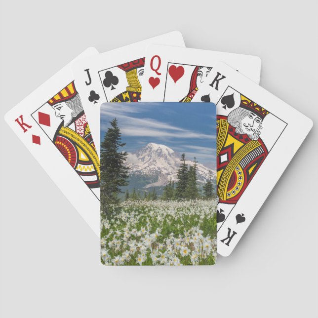 Washington, Mount Rainier nationalpark 1 Casinokort (Baksidan)