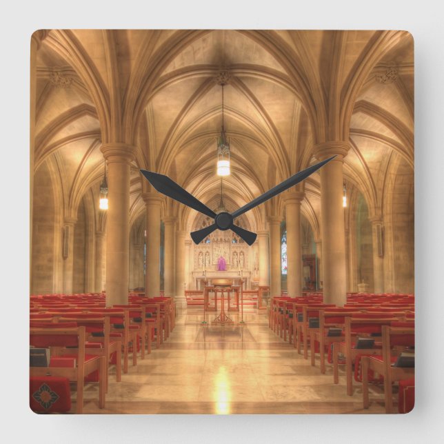 Washington National Cathedral Bethlehem Chapel Fyrkantig Klocka (Framsida)