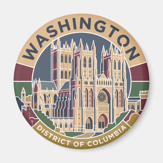 Washington National Cathedral District of Columbia Magnet (Framsidan)
