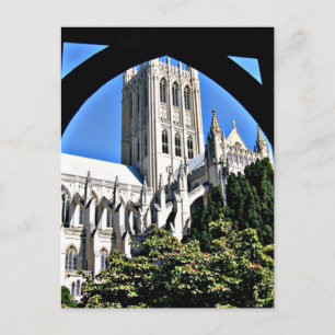 Washington National Cathedral genom valv Vykort