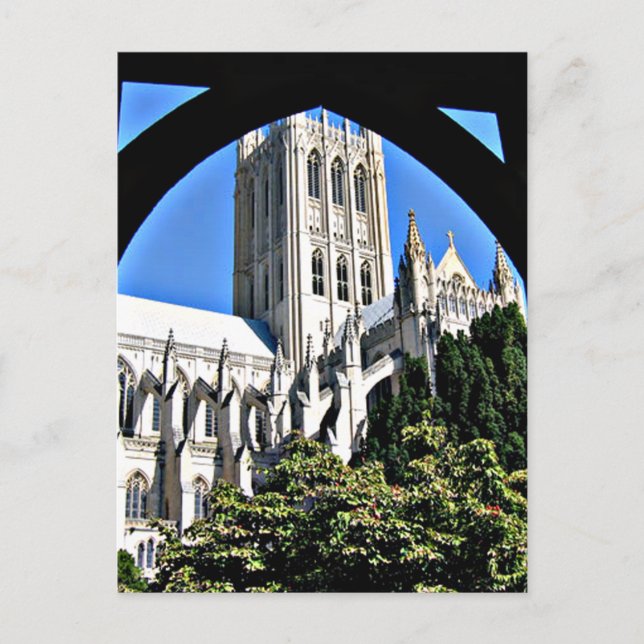 Washington National Cathedral genom valv Vykort (Framsida)