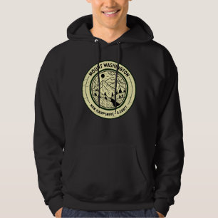 Washington New Hampshire Hiking Skiing Retro Hoodie