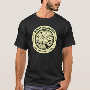 Washington New Hampshire Hiking Skiing Retro T Shirt