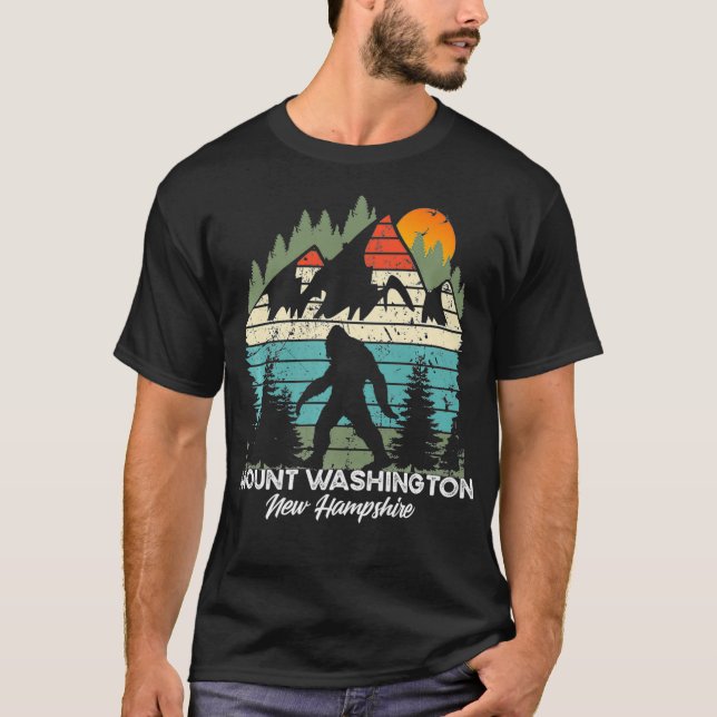 Washington New Hampshire National Park Retro T Shirt (Framsida)