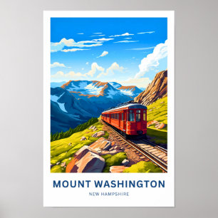 Washington New Hampshire Travel Skriv ut Poster