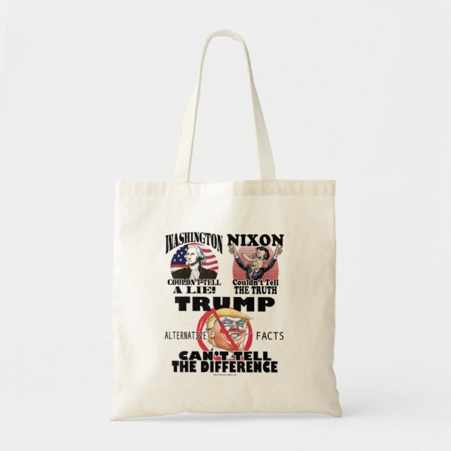 Washington Nixon Dump Trump Liar Tygkasse (Framsidan)