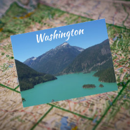 Washington North Cascades Diablo Sjö Travel Vykort