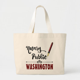 Washington Notary Public Bläck Pen Jumbo Tygkasse
