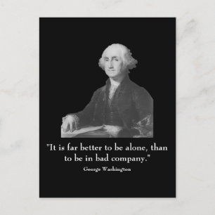 Washington och citat vykort