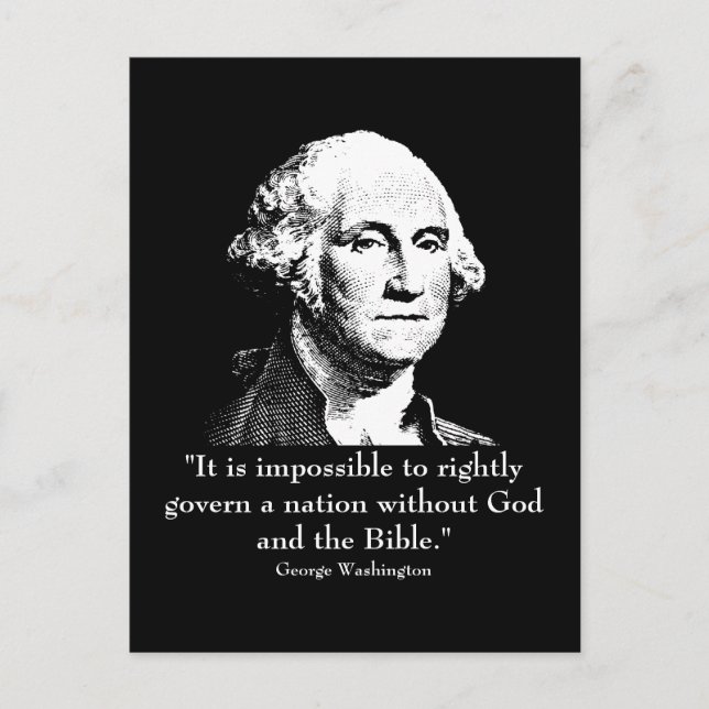 Washington och citat vykort (Framsida)