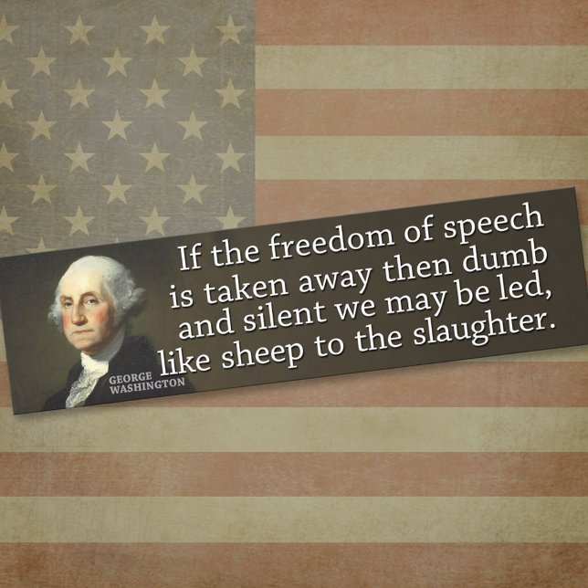 Washington: Om friheten i tal tas bort Bildekal (Skapare uppladdad)