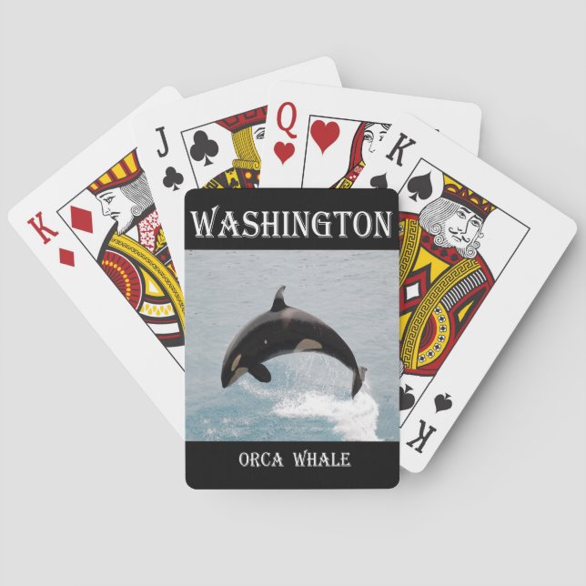 Washington Orca Whale Casinokort (Baksidan)