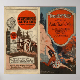 Washington, Oregon-automatiska spår Poster
