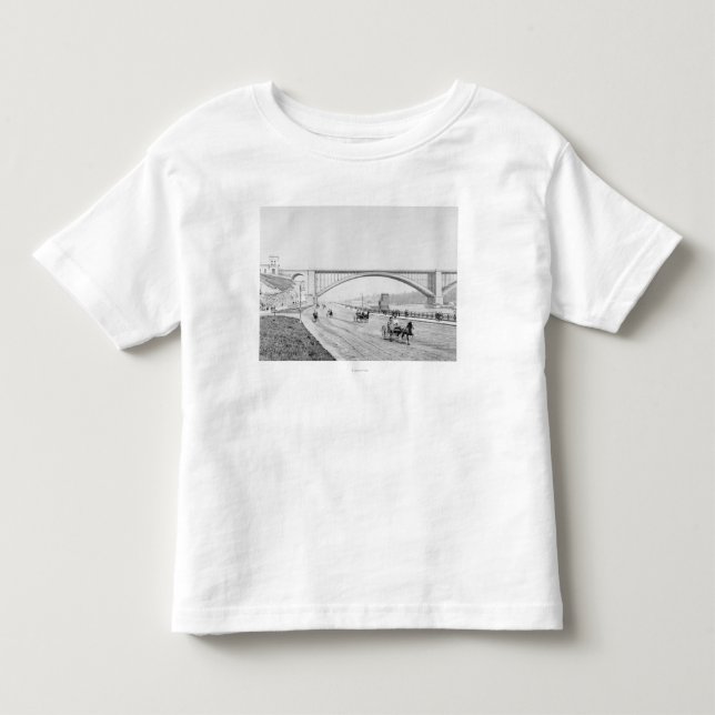 Washington överbryggar, och speedwayet tee shirt (Framsida)
