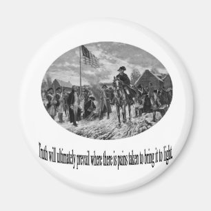 Washington på dalsmedjan med citationstecken magnet