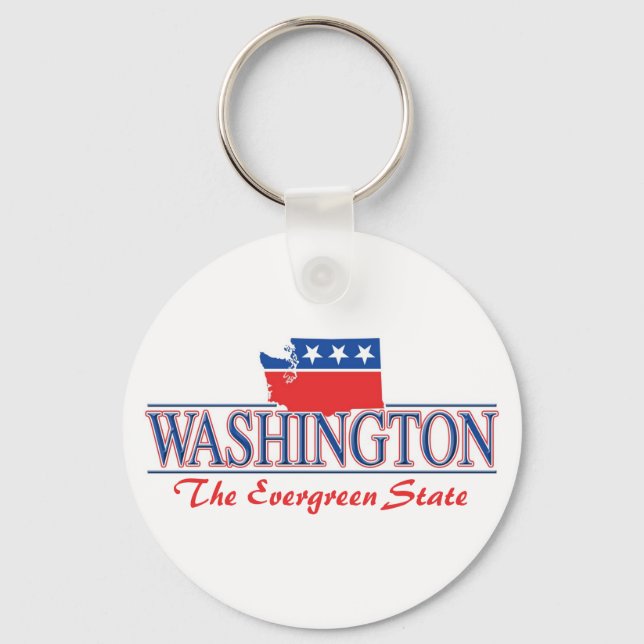 Washington Patriotic Keychain Nyckelring (Framsida)