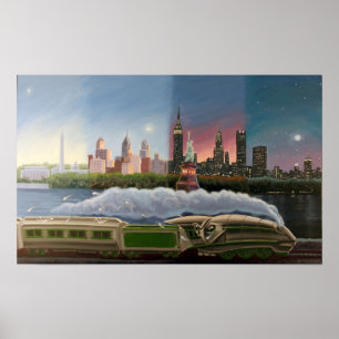 Washington Phili, NY, Boston Poster