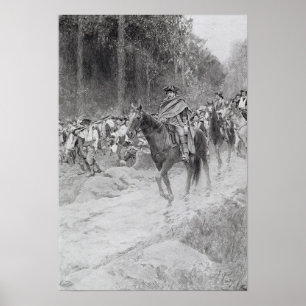 Washington reträtt från underbara ängar poster